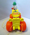 Vintage Fisher Price Jalopy Clown Car Pull Toy 196