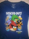 Angry Birds Shirt Blue TShirt Womens Size Large L 