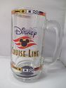 Disney Cruise Line Stein Glass Mug Clear Beer Hand