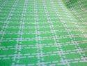 Vintage Knit Fabric 1 Yard Lime Green Patterned Re