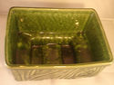 McCoy Green Glazed Pottery Floral Mid Century Mode