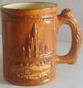 Walt Disney World Ceramic Mug Cup Wood Grain Coffe