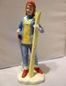 Lefton China Hand Painted Female Skier Ski Figure 