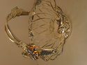 GODINGER Silver Plated Grape & Leaf Design Baskets