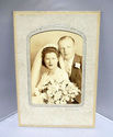 Antique Sepia Wedding Cabinet Portrait Photo Groom