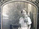 Antique Cabinet Photo Girl 1933 Graduation Teenage