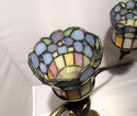 Partylite Candelabra 3 Stained Glass Candle Holder