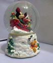 Disney Mickey & Minnie Mouse Christmas Snow Globe 