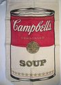 Large Campbells Soup Canvas Bag Sack Pop Art Vinta