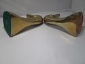 Pair Brass Duck Head Book Ends 2 Bookends Gold Met