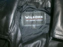 Wilsons Womans Leather Jacket Black Short Vintage 