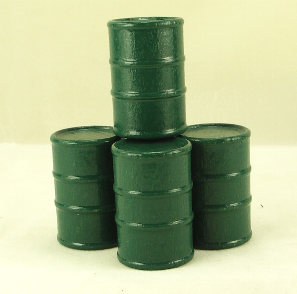 Cargo-To-Go: 8 Large Industrial Oil Barrels - Green | eBay