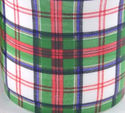 PAIR FINE ENGLISH BONE CHINA MUGS - TARTAN STEWART