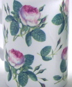 PAIR FINE ENGLISH BONE CHINA MUGS - REDOUTE ROSE -