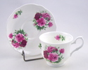 ENGLISH BONE CHINA CUP AND SAUCER - SUMMERTIME ROS