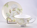 FINE BONE CHINA CUP AND SAUCER - ICEBERG ROSE CHIN