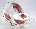 FINE BONE CHINA CUP AND SAUCER - OLD COUNTRY ROSE 