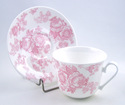 Fine English Bone China Breakfast Cup and Saucer -