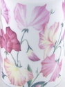 PAIR FINE ENGLISH BONE CHINA MUGS - PINK SWEET PEA