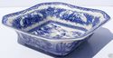 Classic French Toile Serving Bowl Joan of Arc Blue