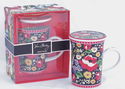 Vera Bradley Covered Mug - Poppy Fields - Premium 