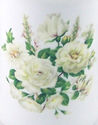 Pair Fine English Bone China Mugs - "White Rose Mi