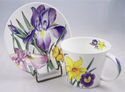 English Bone China Breakfast Cup and Saucer SPRING