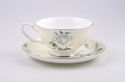 FINE BONE CHINA CUP AND SAUCER - SOFT WHITE ROSE C