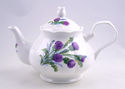 ENGLISH FINE BONE CHINA 6 CUP TEAPOT - THISTLE CHI