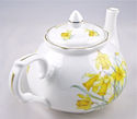 Fine English Bone China 6 Cup RoundTeapot - Daffod