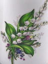 Pair Fine English Bone China Mugs - Lily of the Va