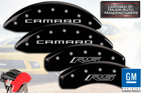 MGP Caliper Covers Camaro Engraving For 2016-2020 Chevy Camaro w//JL9-Black