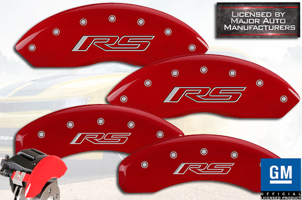 MGP Caliper Covers Camaro Engraving For 2016-2020 Chevy Camaro w//JL9-Black