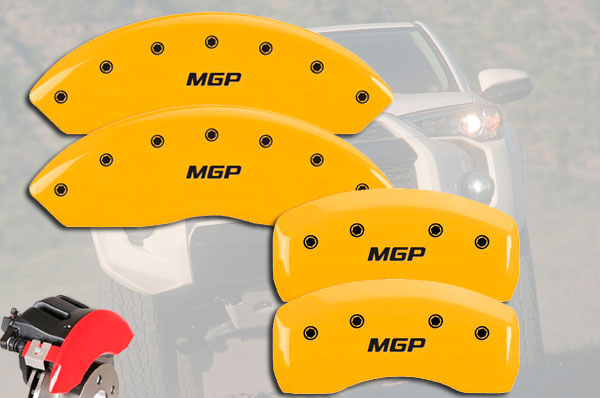 2010-2021 Toyota 4Runner Front + Rear Yellow MGP Brake ...