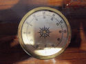 Glossed Wood 3 Weather Station Barometer Hygromete