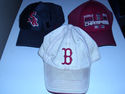 3 Vintage Boston Red Sox Baseball Hats / Caps Worl