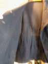 Vintage Wool US Navy 6 Button Pea Coat Warm Black 