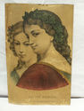 ANTIQUE CURRIER & IVES "THE TWO BEAUTIES" Hand-Col