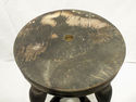 Antique Vintage Piano Wood Stool Victorian Brass &