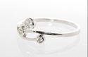 Sterling Silver 3 Circles CZ Cubic Zirconia Ring S