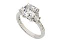 Sterling Silver 9mm Solitaire Square Cubic Zirconi