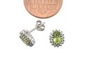 Peridot & Diamond Stud Earrings .03 ct, I-J, I2 St