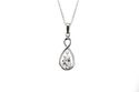 Sterling Silver Diamond (.003ct) and White Topaz N