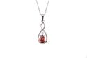 Sterling Silver Diamond (.003ct) and Garnet (.75ct