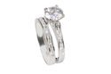 Sterling Silver 8mm Cubic Zirconia AAA Grade CZ En