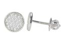 Micro Pave Stud Earrings Sterling Silver Screw Bac