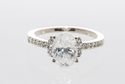 Sterling Silver Solitaire Ring CZ Cubic Zirconia O