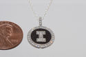 Sterling Silver Letter I Initial Pendant & Necklac