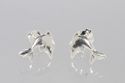 Dolphin Stud Earrings 925 Sterling Silver 11mm 