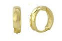 14k Yellow Gold Tiny Huggie Hoop Earrings Smooth H